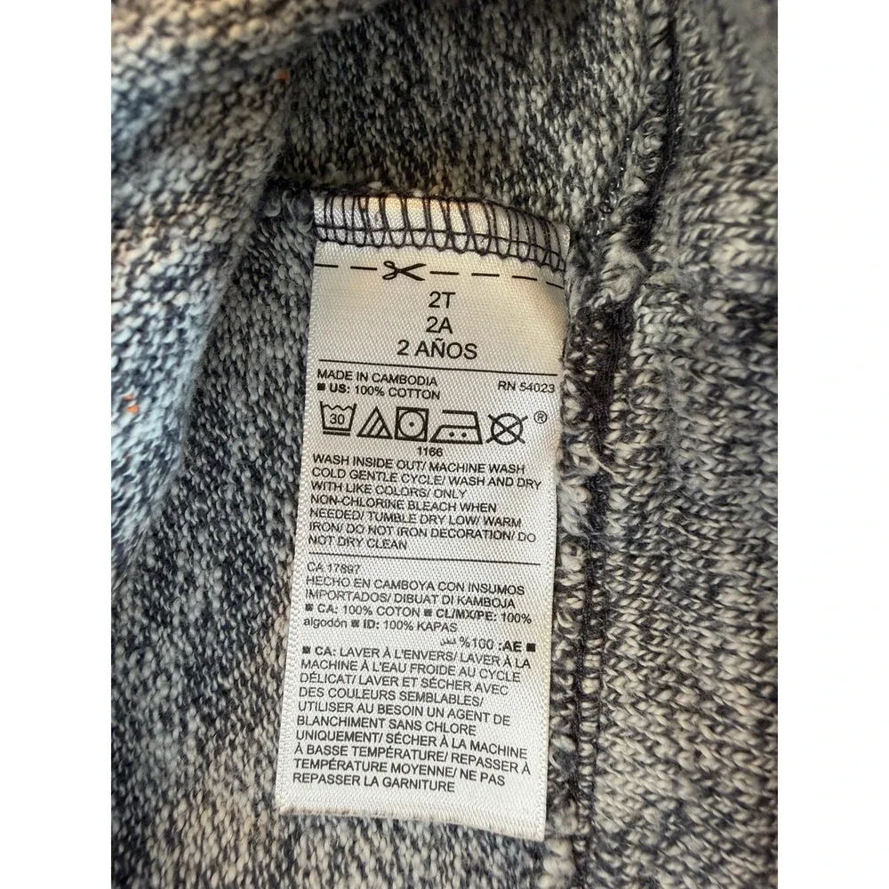Toddler Boys Old Navy Wild One Holiday Ranglan Heathered Sweater‎ - Sz 2T